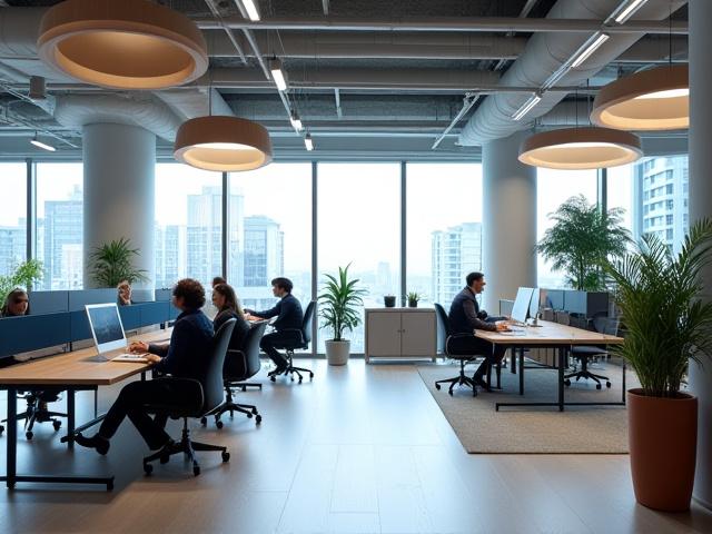 Kontorlokaler i Akershus, moderne og funksjonell innredning